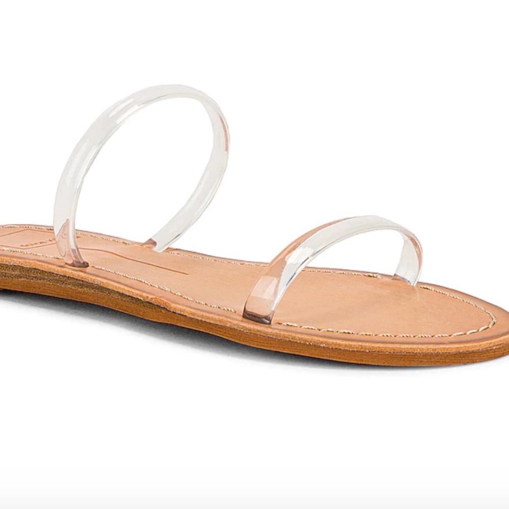 Dolce Vita Darla Slide Sandals - Clear (Sz 9.5)
